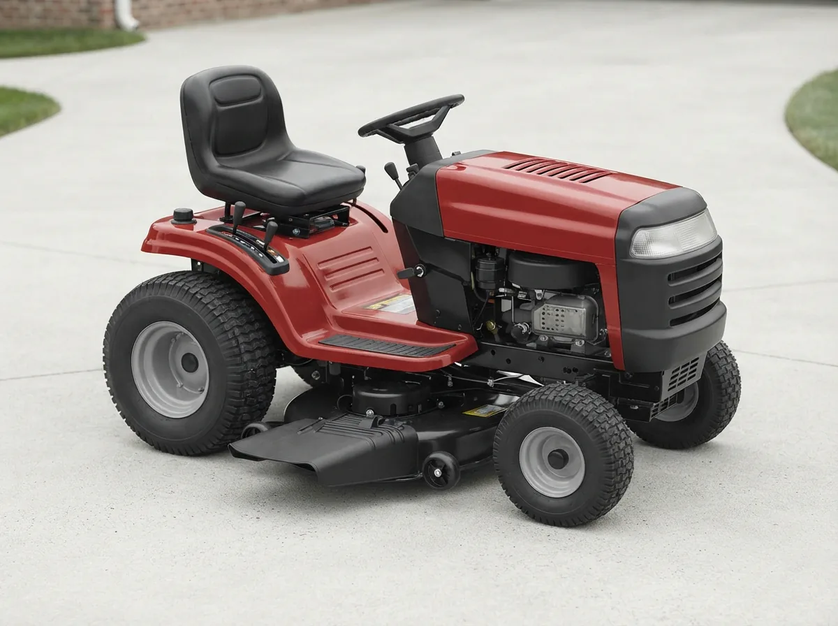 Full-view of the Bolens 15.5 HP Lawn Tractor highlighting its cutting deck and sturdy frame.