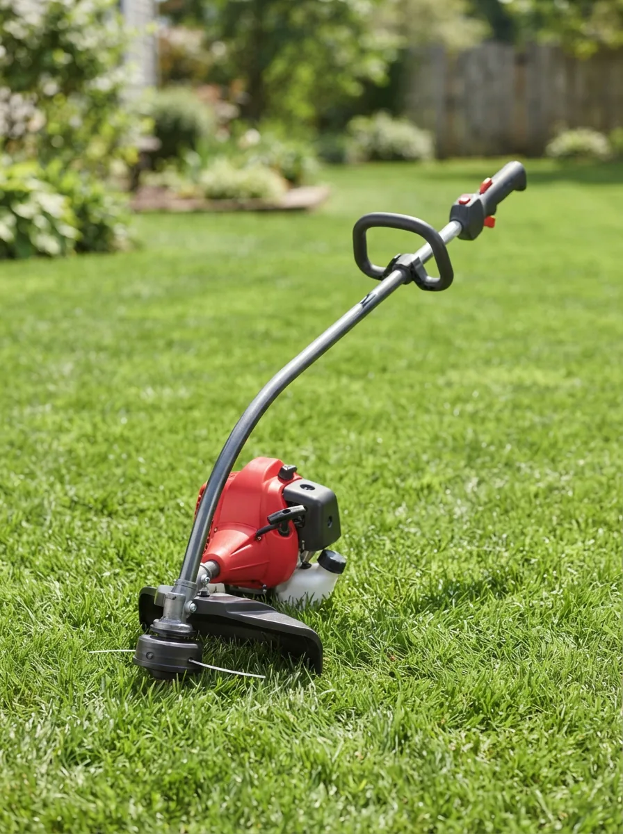 Bolens BL110 Curved Shaft String Trimmer on a residential lawn